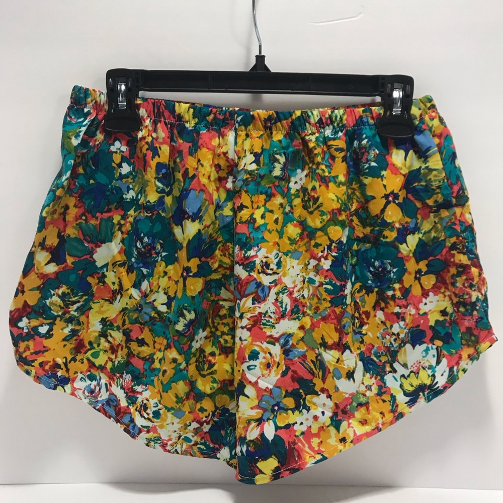 Paper bag Beach Floral Women shorts Large